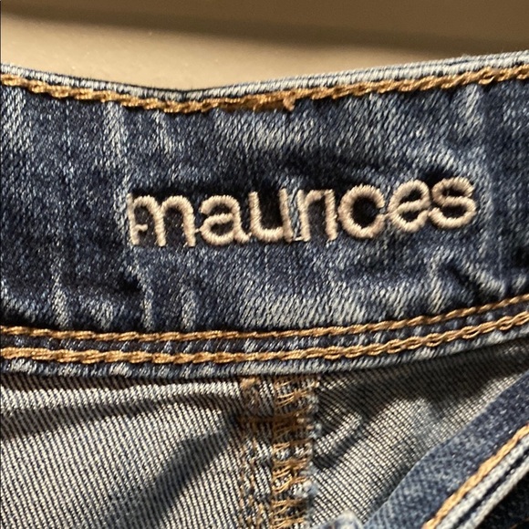 Maurices Blue Flare Wide Leg Jeans | Size 18 Short | Stretch Denim - Picture 2 of 6